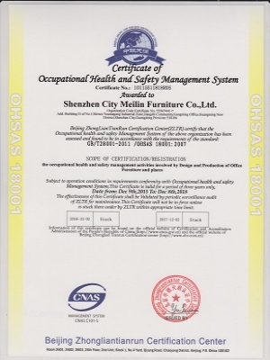 職業(yè)健康安全管理體系認(rèn)證證書(shū)-英文