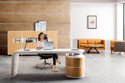 時(shí)尚烤漆大班臺(tái) ML-ZH2606