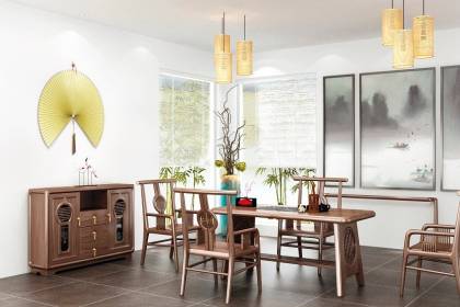 高檔現(xiàn)代新中式茶臺(tái)