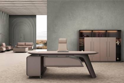 現(xiàn)代時(shí)尚高端總裁桌ML-GZ218